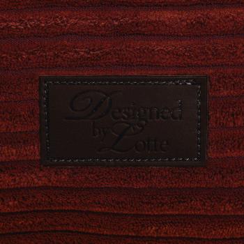 Hundekissen Cord - Designed by Lotte Ribbed  - terrakotta - Hundebett Bezug abnehmbar und waschbar